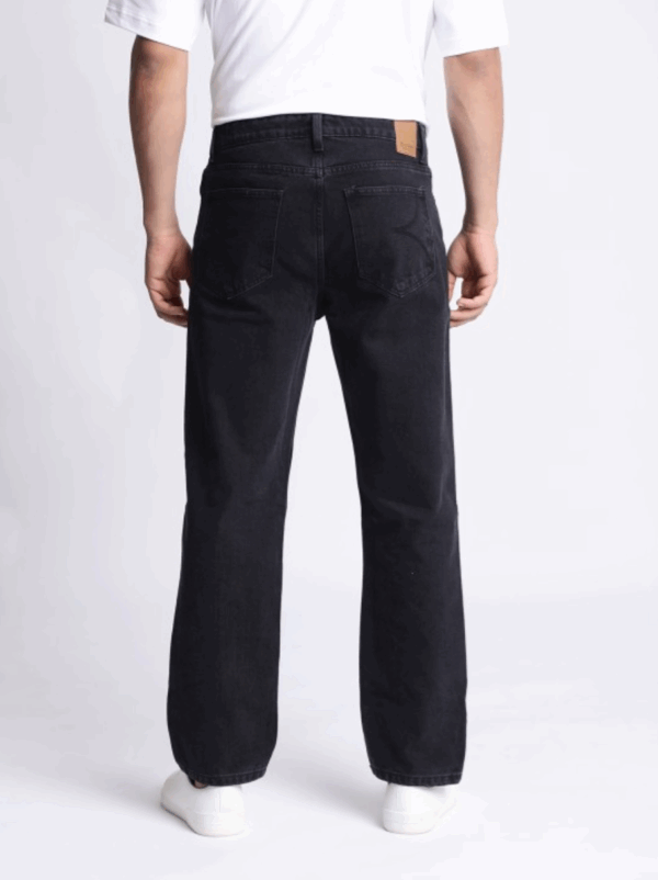 Pure Cotton Mid-Rise Relaxed Fit Denim Jeans - Image 3